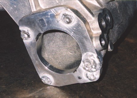 Weld filled mounting holes in the second generation B16A intake manifold